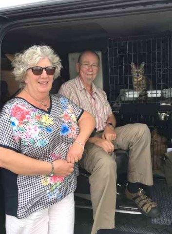 Sara, Roger & Tyga on their journey from La Manga del Mar Menor in Murcia, Spain to Scunthorpe in Lincs, UK.